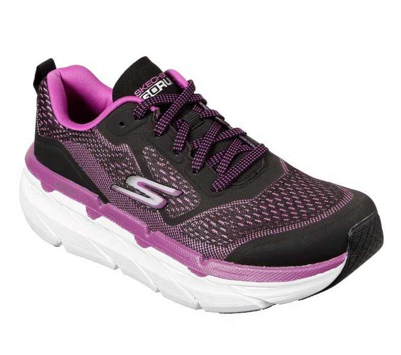 Skechers Dam Svarta/Lila Sneakers - Max Cushioning Premier - Sverige (QJLVW-3579)